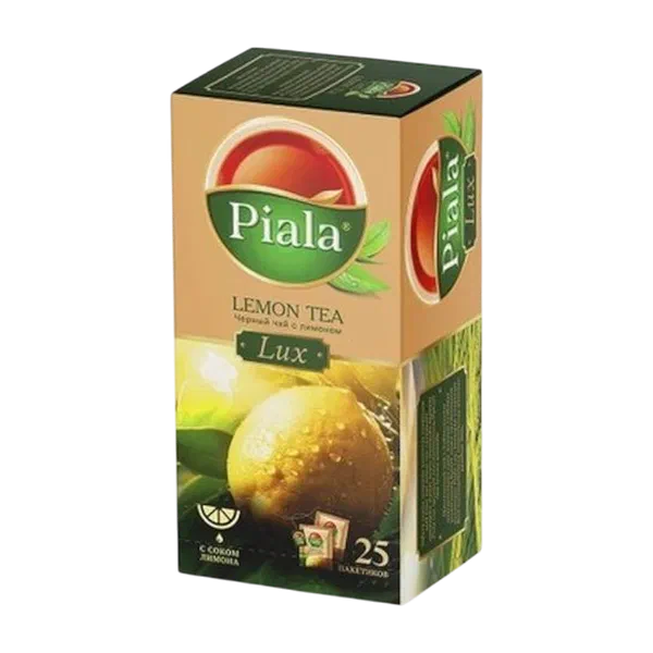 Чай Пиала Lux Lemon Tea черн лемонграсс лимон 25пак