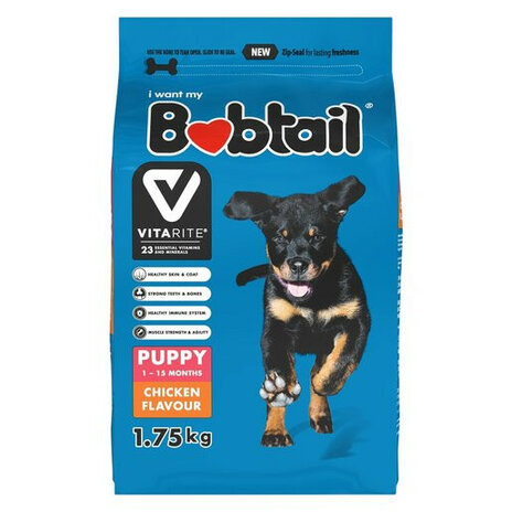 Bobtail Puppy Mini Chunks Chicken 1.75kg