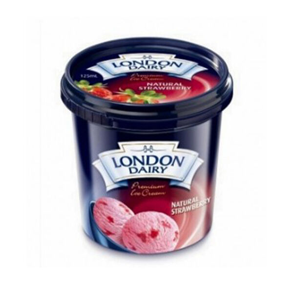 London Dairy Strawberry Cup 125 Ml