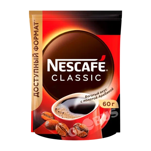 Кофе Nescafe Classic раств 60 г д/п