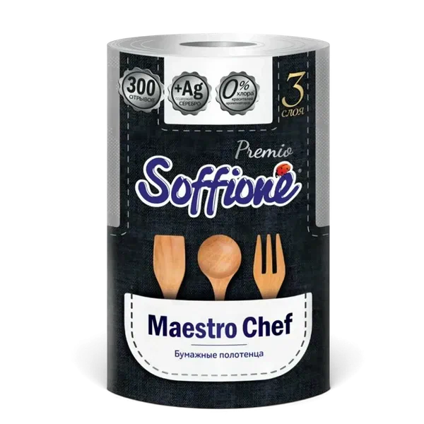 Полотенце Soffione бумаж Premio Maestro 1рул 3сл