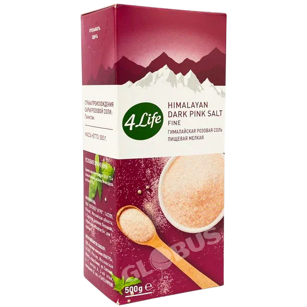 Соль 4 Life гималайская розовая/мел/ 500г
