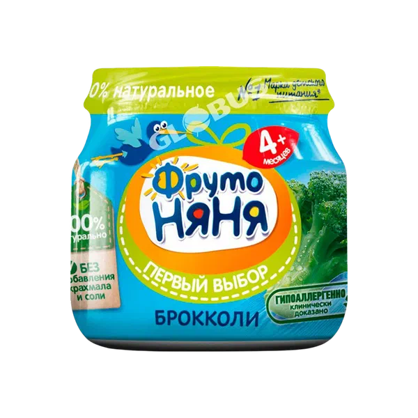 Пюре дет. Фруто Няня брокколи с 4.5мес. 80г ст/б