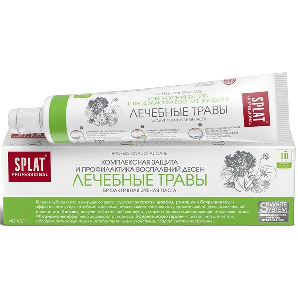 Splat Professional лечебные травы тиш пастасы 40мл