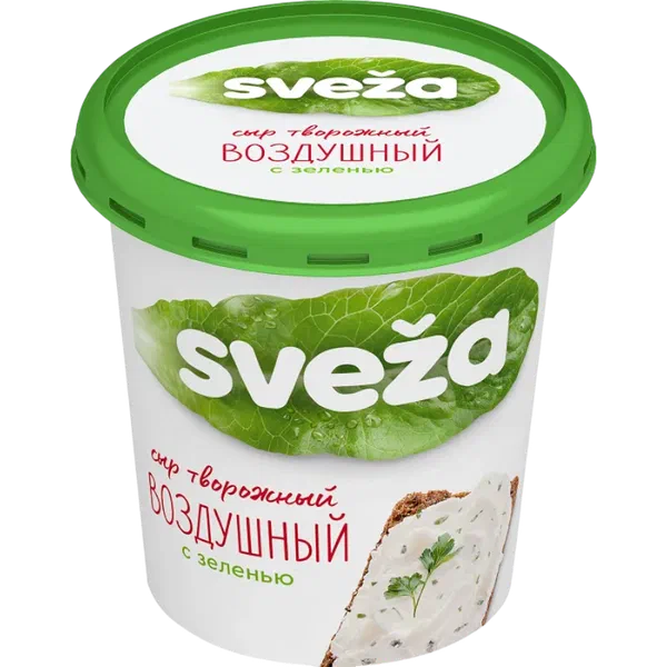 Сыр Савушкин Sveza творожный зелень 60% 150г РЦ