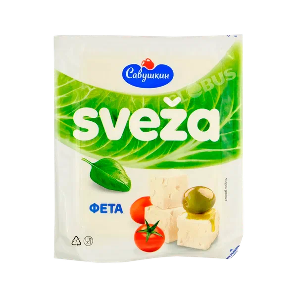 Сыр Савушкин Sveza Фета 45% 200г в/у РЦ