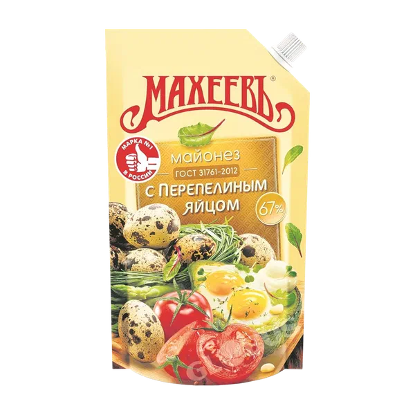 Майонез Махеев с перепел. яйцом 50,5% 770мл д/п