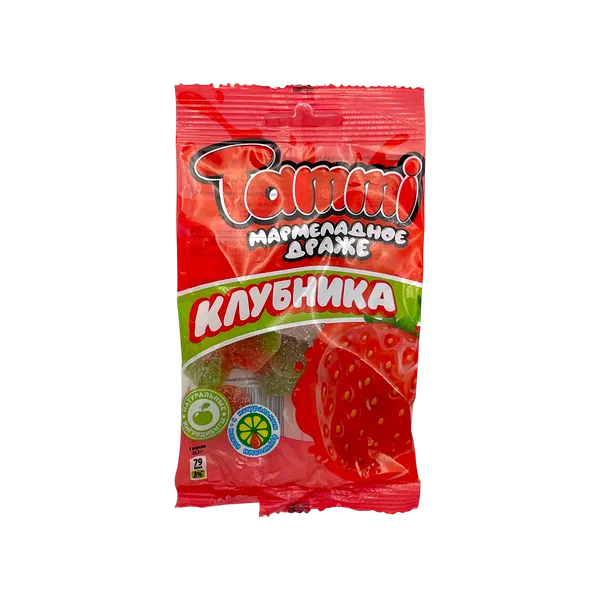 Мармелад Tammi жевательный драже клубника 45г