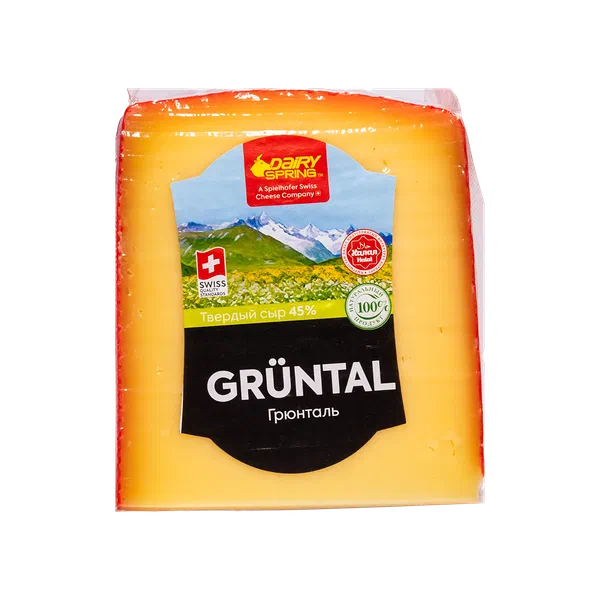 Сыр Dairy Spring Gruntal 45% вес в/у