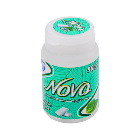 Nova Jar Spearmint 50Pcs Sugarfree Gum 70Gm