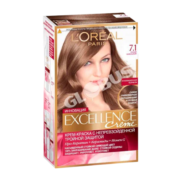 L'Oreal Excellence чач боегу №7.1 ак саргыл