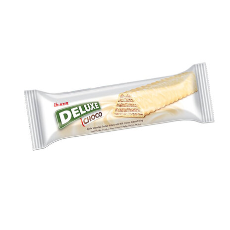 Ulker Deluxe White Choco Wafer 28Gm