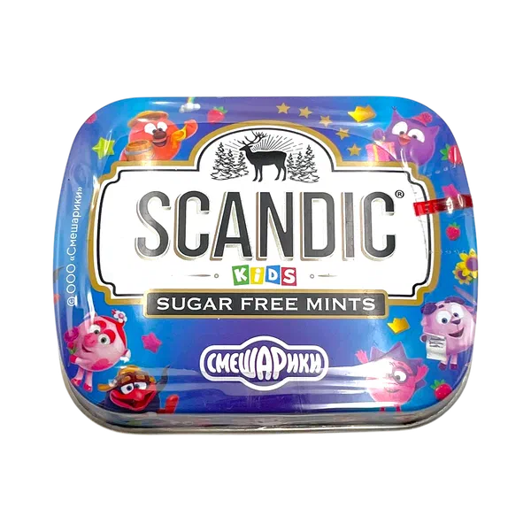 SCANDIC Смешарики Тутти Фрутти шекерсиз момпосуйлары 14г