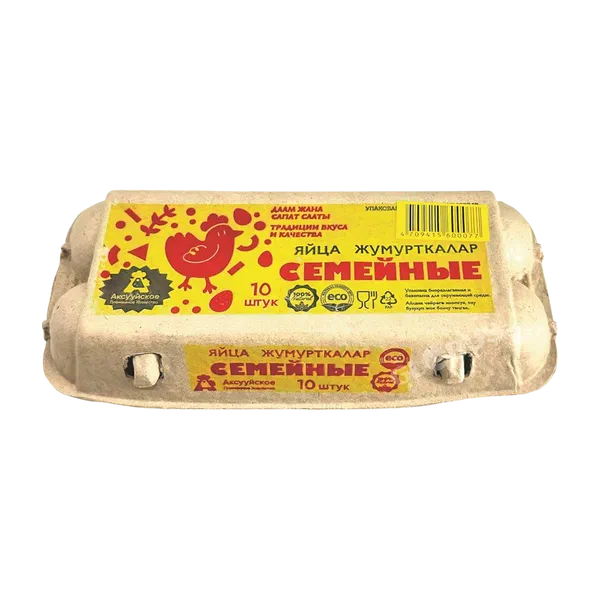 Яйцо куриное Семейное 10шт С1