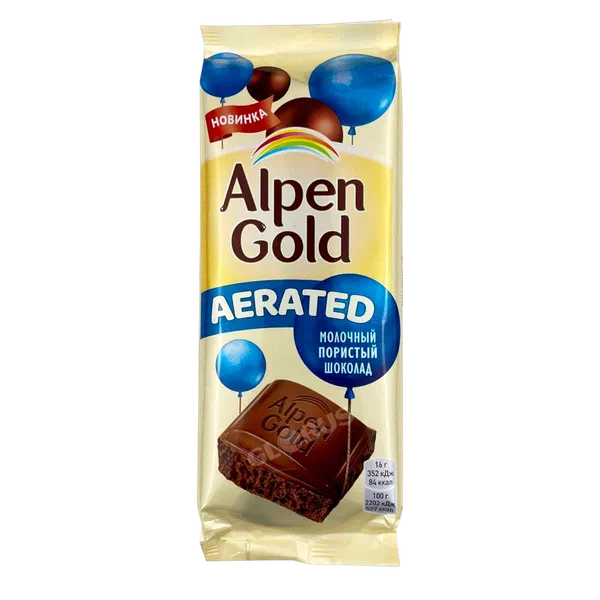 Шоколад Alpen Gold пористый мол. 80г