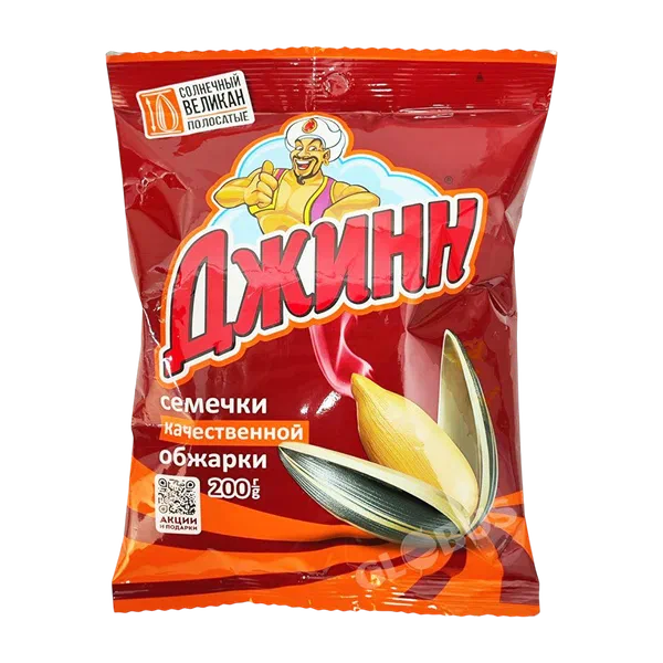Семечки Джинн Великан жар неоч. 200г п/п Россия 15