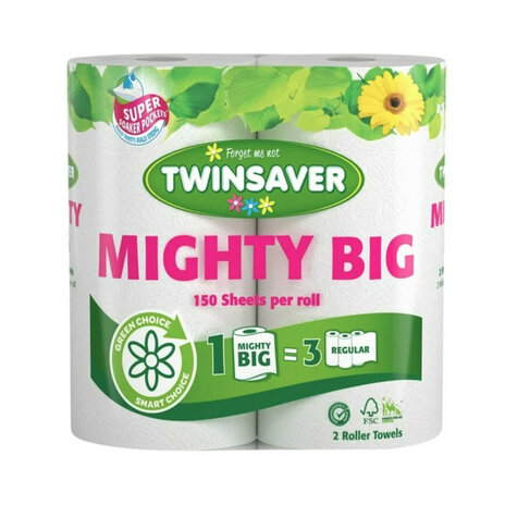 Twinsaver Mighty Big Roller Towel 2's