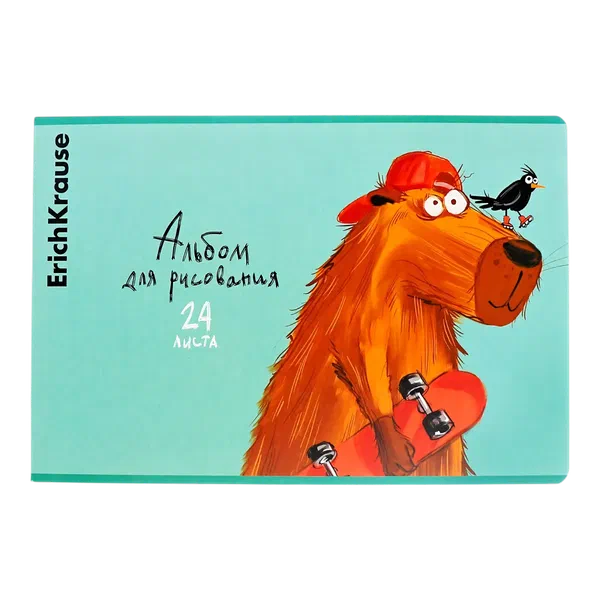 Альбом д/рисов ErichKrause Happy Capy A4 24л