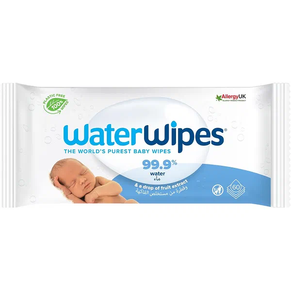 WATERWIPES ORIGINAL PURE WATER BABY WIPES 60-COUNT PACK