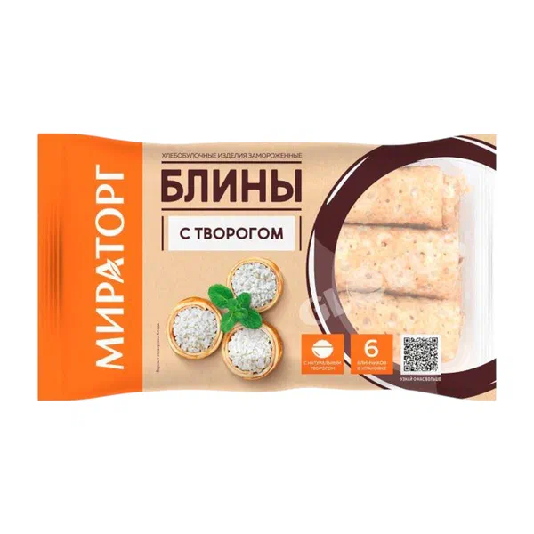 Блины Мираторг с творогом 360г РЦ