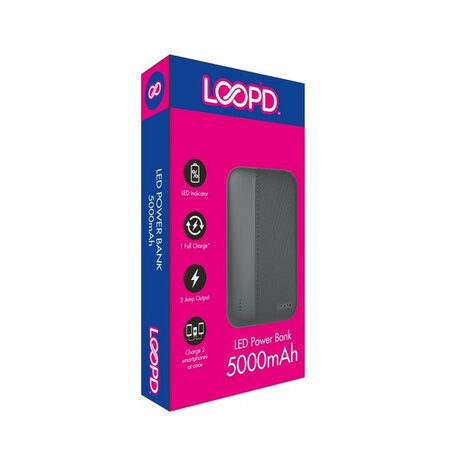 LOOPD 4LED Indicator Power bank - 5000mAh