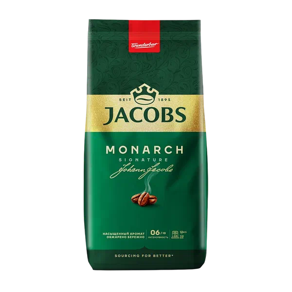 Кофе Jacobs Monarch в зёрнах 230г д/п