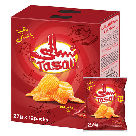 Tasali Chips Chilli 23Gm X12
