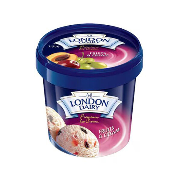 London Dairy Fruit Ice Cream 1 L