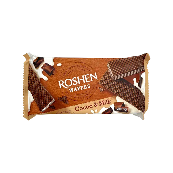 Вафли Roshen Wafers Cocoa Milk 216г