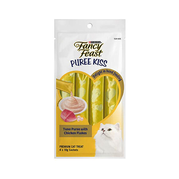 Fancy Feast Puree Kiss Tuna W/ Chicken Flakes 40Gm