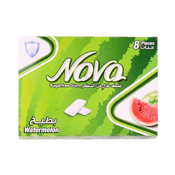 علك نوفا نعناع بطيخ بلستر 11.2ج