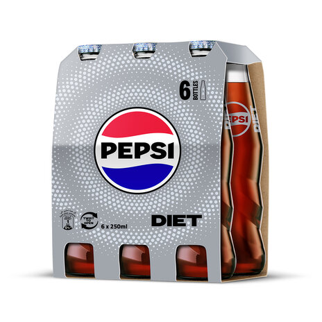 Pepsi Diet Soft Drink Glass 6X250Ml