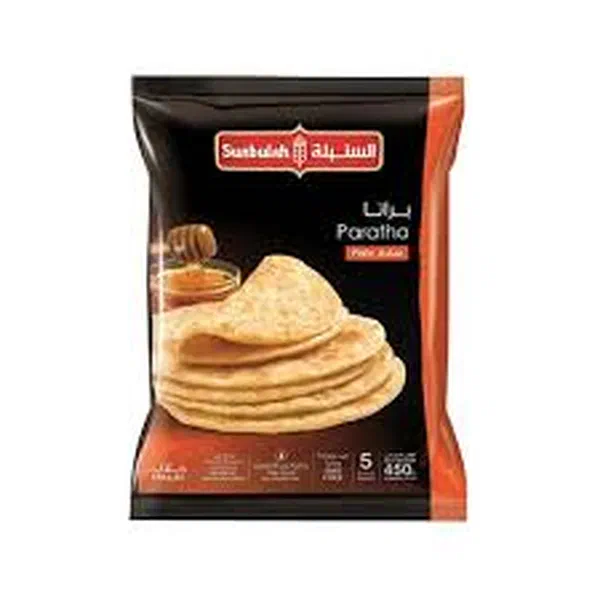 SUNBULAH PLAIN WHEAT PARATHA TRADITIONAL FLATBREAD 400G