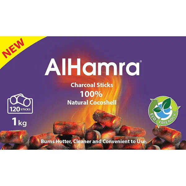 AL HAMRA PREMIUM NATURAL LUMP CHARCOAL HIGH-HEAT FORMULA 1KG