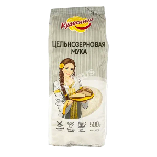 Мука Кудесница цельнозерн 500г