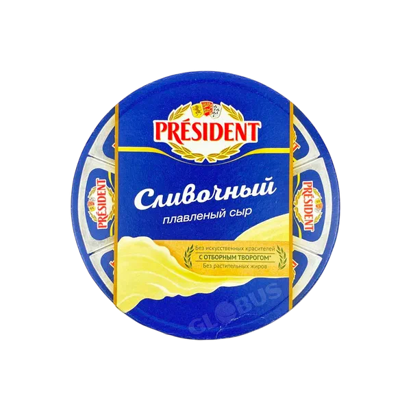 Сыр President Сливочный 8 долек 140г