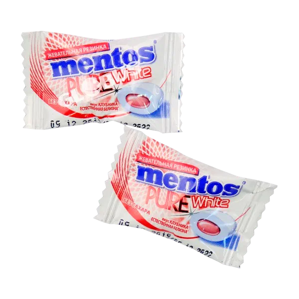 Жев. резинка Mentos Pure White клубника 2г Perfetti van Melle