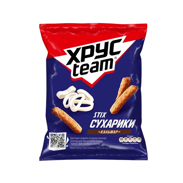 Хрусteam Кальмар кытырактары 60г