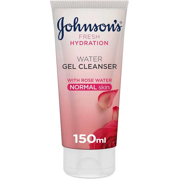 JOHNSON’S ROSE WATER INFUSED HYDRATING GEL FACIAL CLEANSER 150ML