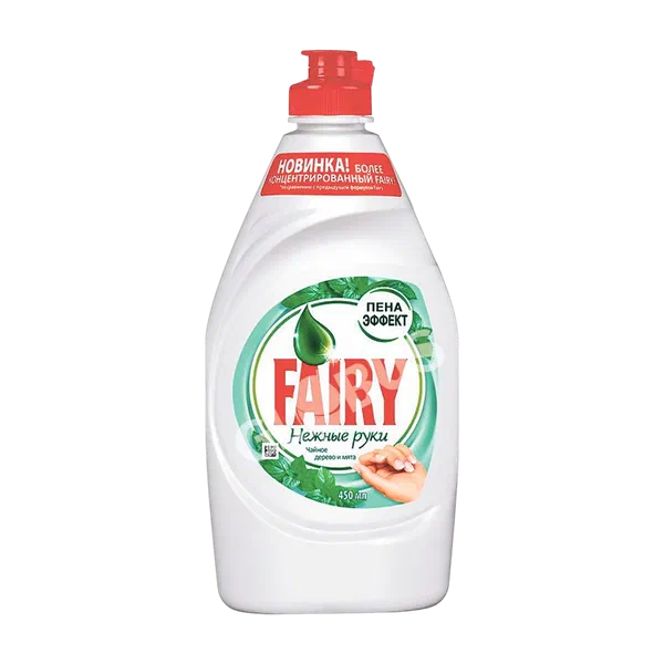 P&G Fairy жалбыз жана чай дарак идиш жуугуч каражаты 450мл