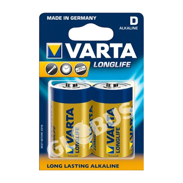 Батарейки Varta LongLife D 2шт GL