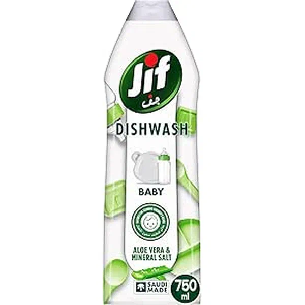 JIF PURE ALOE VERA AND MINERAL SALTS GENTLE DISHWASHING LIQUID 750ML