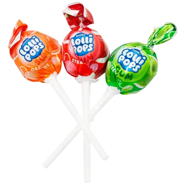 Roshen LolliPops Gum жемиш аралашмасы карамели салм