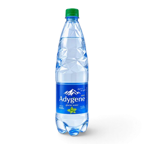Вода Адыгене стол. мята б/газ 1л п/б Келечек Кыргызстан 9