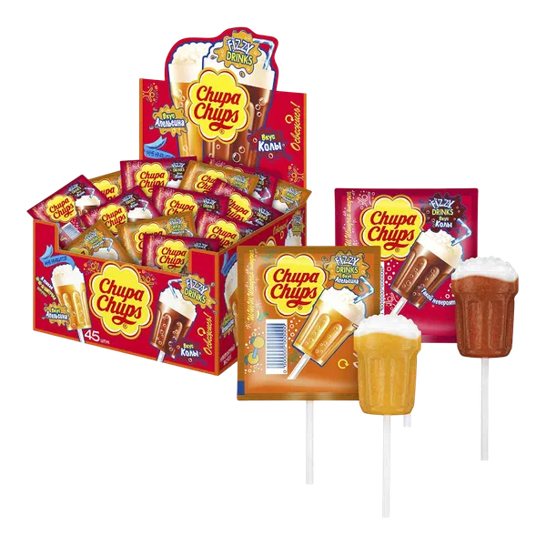 Карамель Chupa Chups апельс/кола 3D 15г