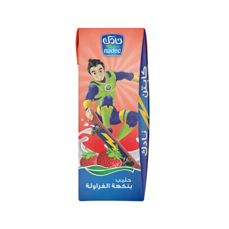 Nadec Milk Straberry Flavored 185Ml