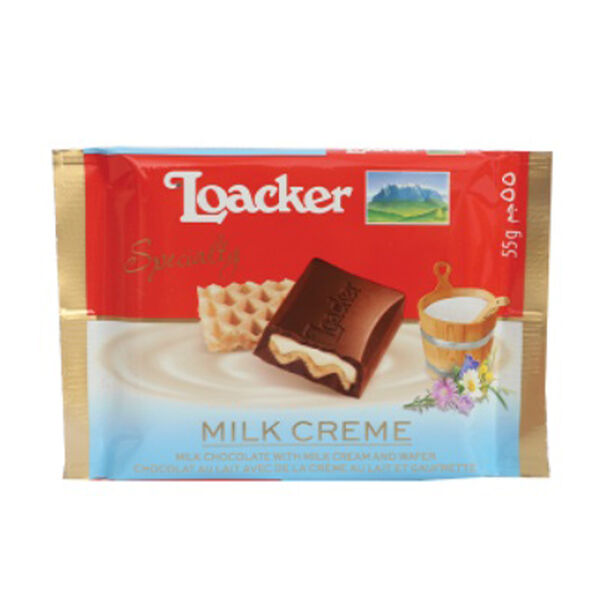Loacker Milk Chocolate 55Gm