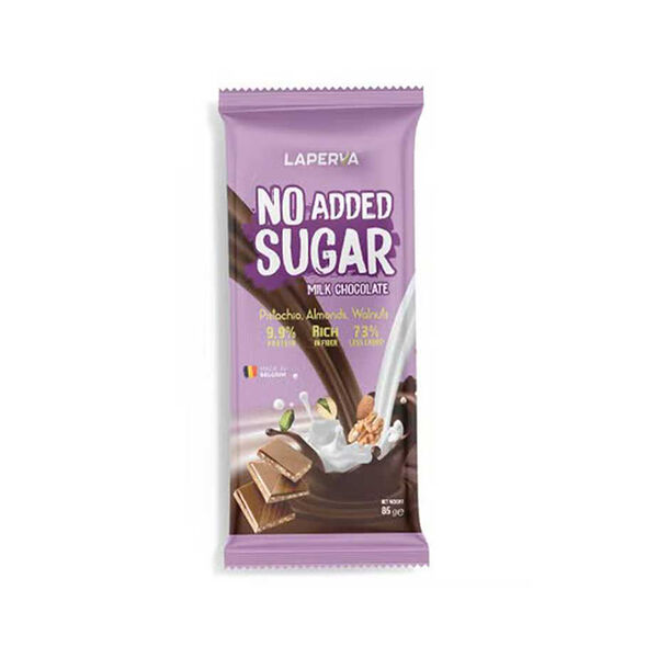 Laperva No Added Sugar Milk Choco Hazelnut Bar 85G