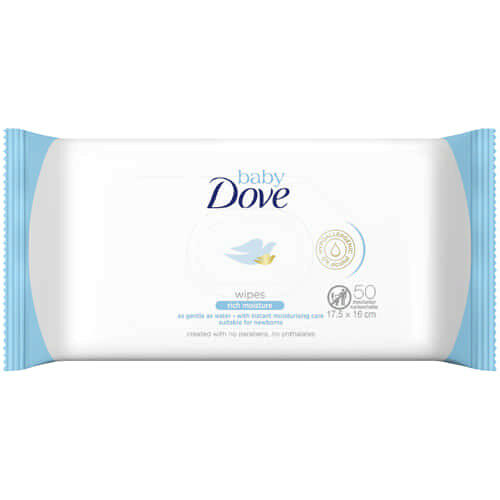 Dove Baby Wipes Rich Moisture 50's