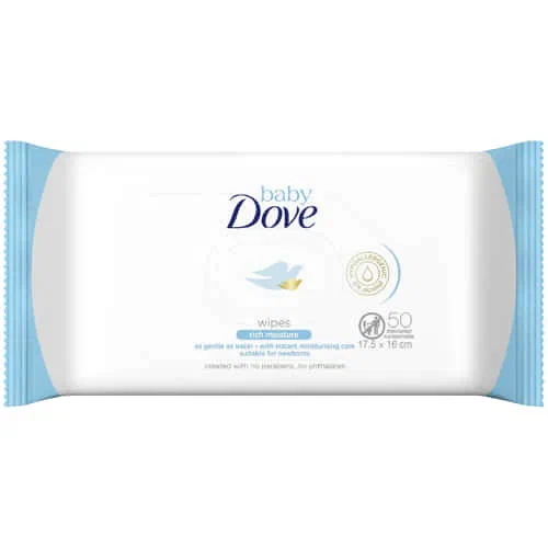 Dove Baby Wipes Rich Moisture 50's